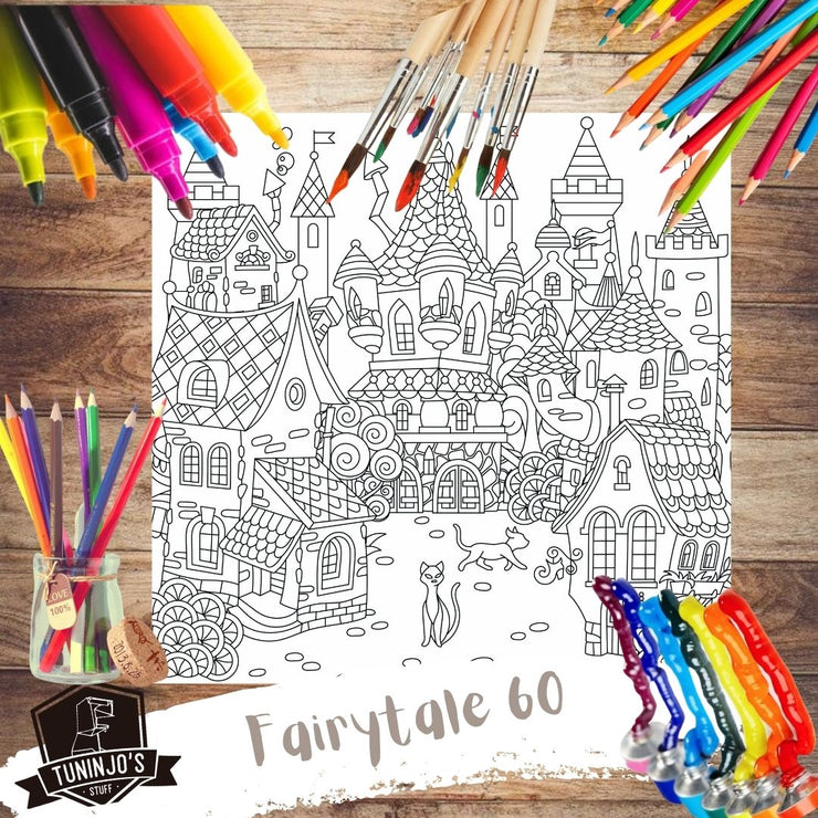 Poster para colorear "Fairytale 60"