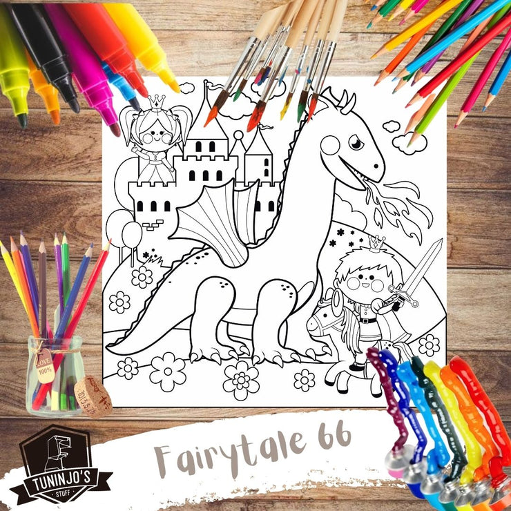 Poster para colorear "Fairytale 66"