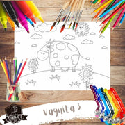 Poster para colorear "Vaquita 3"