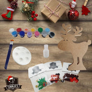 Rudolph el Reno de Navidad | Kit para Pintar y Decorar con Niños