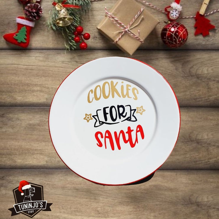 Kit de bienvenida para Santa con galletas, leche y comida para renos