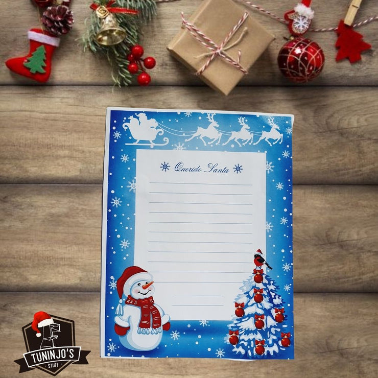 Bienvenida Santa Claus con cartas