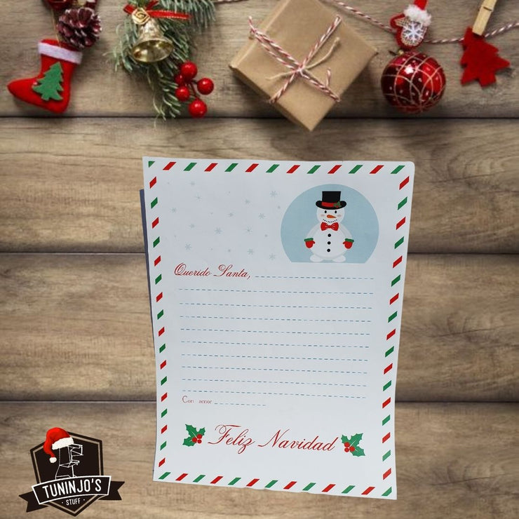 Bienvenida Santa Claus con cartas