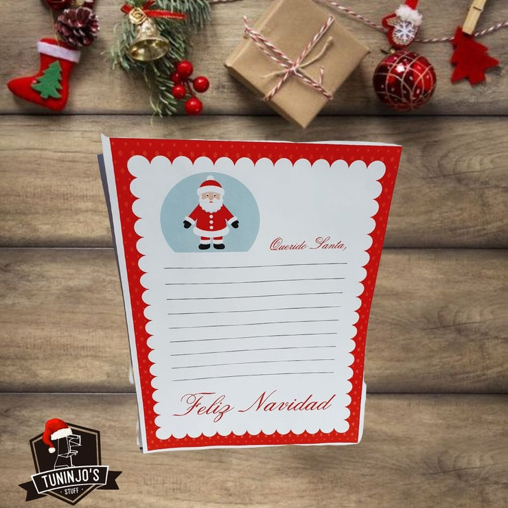 Bienvenida Santa Claus con cartas
