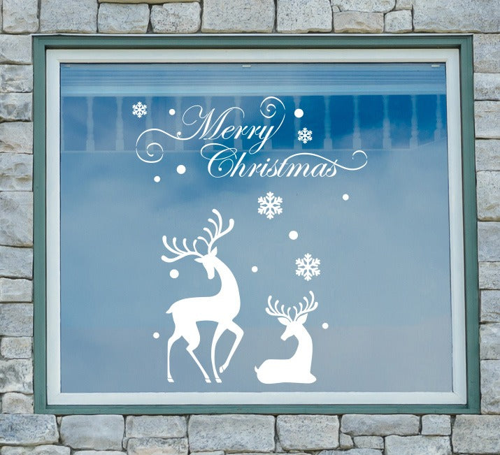 Renos Brillantes | Vinil Navideño "Merry Christmas"