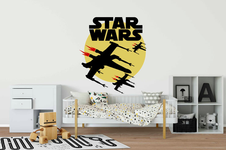 Vinil decorativo Star Wars. Vinilo decorativo Star Wars Recorte de vinil galáctico Vinilo mural Star Wars Diseño de vinilo sol y naves Vinilo para pared Star Wars Decoración de pared Star Wars Vinilo de calidad premium Instalación fácil de vinilo Vinilo resistente y duradero Vinilo de alta calidad