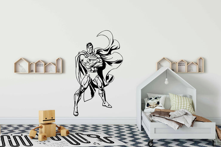 Vinil decorativo Superman. Vinil Superman decoración habitación niños Vinil pared Superman alta calidad Vinil Superman instalación sencilla Vinil decorativo Superman niños Vinil pared superhéroes niños Vinil Superman medidas .80 x 1.30 Vinil Superman detalles realistas Vinil Superman inspiración aventura Vinil decorativo infantil Superman Vinil pared fácil instalación